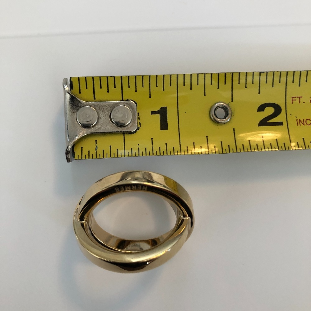 Hermes Gold Interlocking Circle Ring - Picture 5 of 5